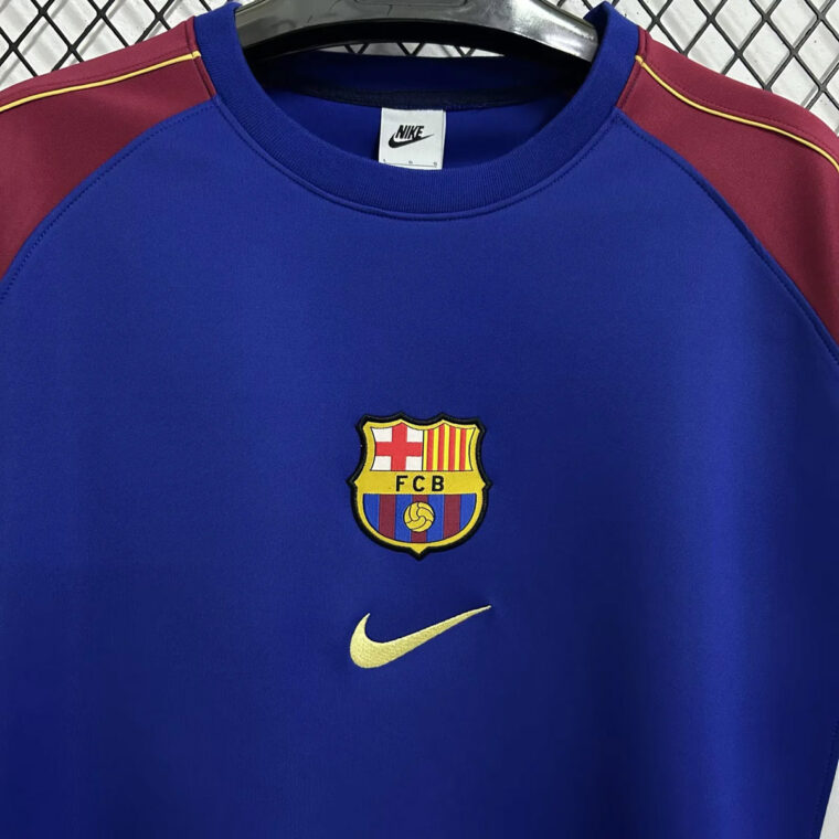 25_26 Barcelona Blue Red Sweatshirt 3