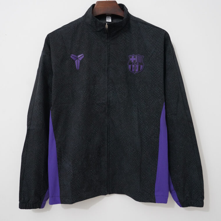 25-26 Barcelona Black Purple Windbreaker