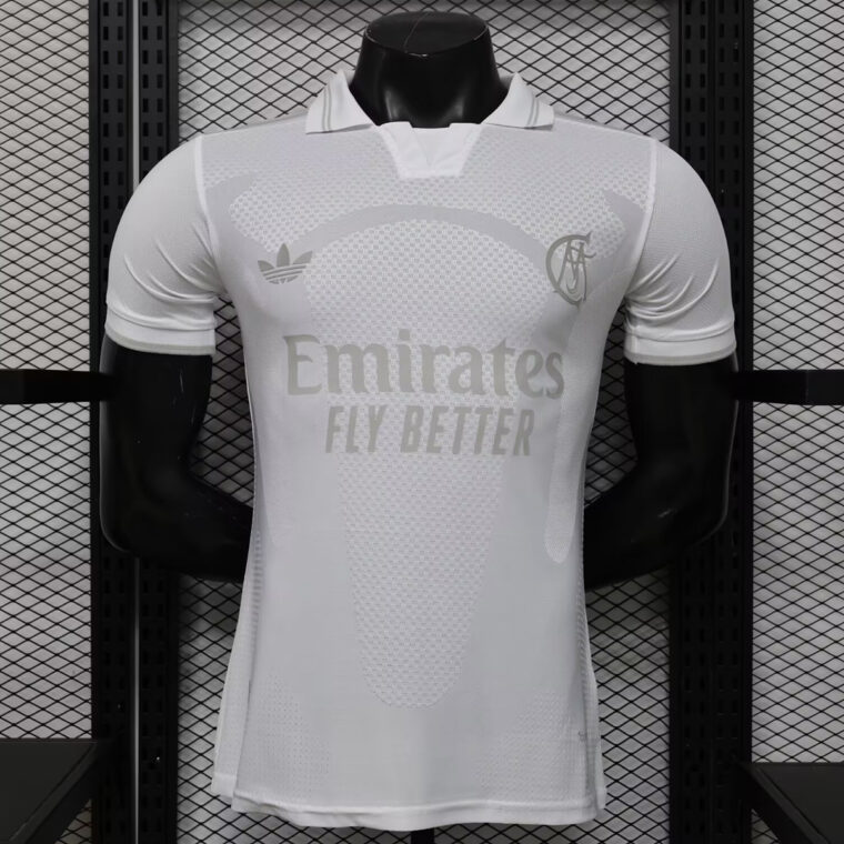 26-27 Real Madrid 125 Years Anniversary White Player Version Soccer Jersey