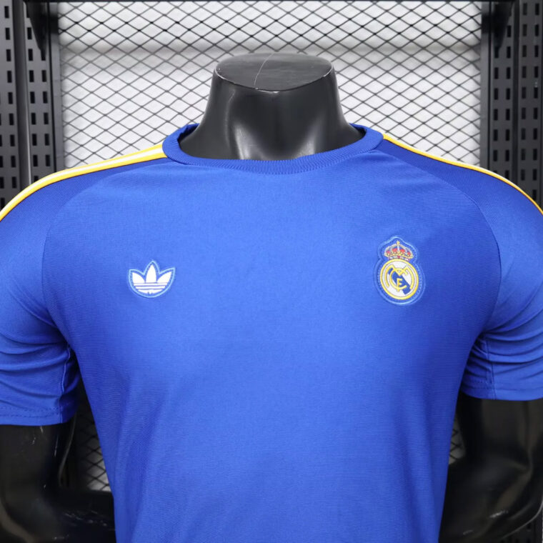26_27 Real Madrid x Adidas Originals Blue Soccer Jersey 3