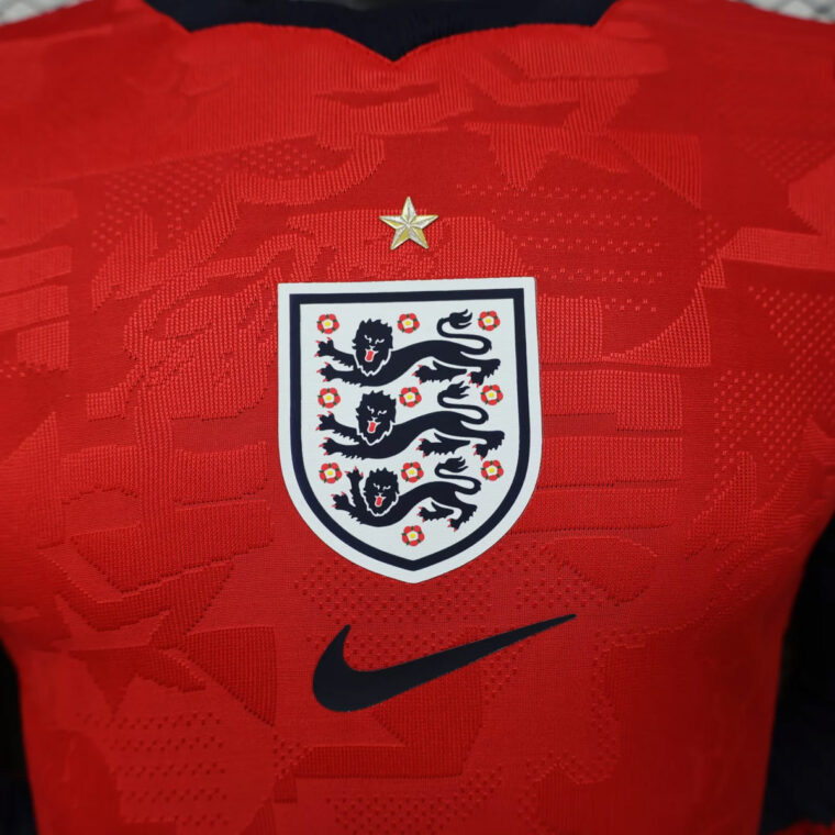2026 England Away Long Sleeve Player Version Soccer Jersey 4