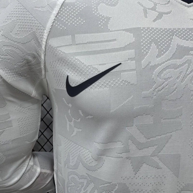 2026 England Home Long Sleeve Player Version Soccer Jersey 4