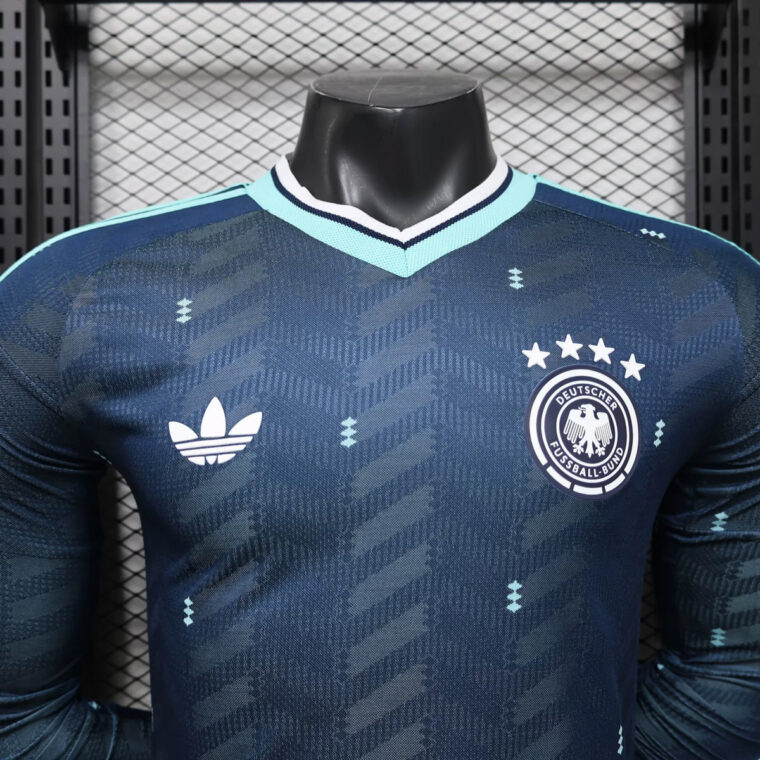2026 Germany Away Long Sleeve Player Version Soccer Jersey 3