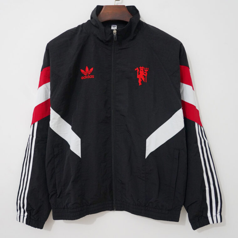 25-26 Manchester United Black Windbreaker