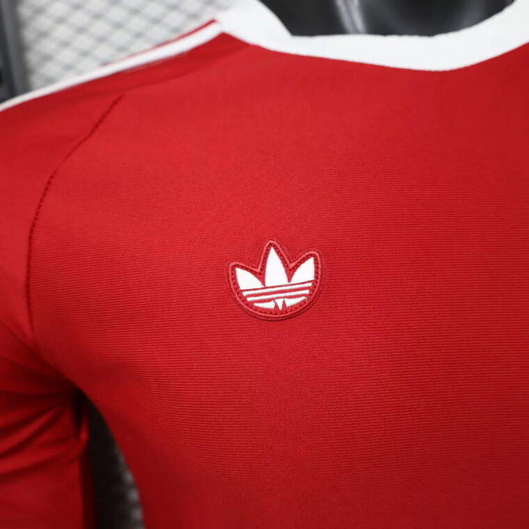 26_27 Manchester United x Adidas Originals Red Long Sleeve Soccer Jersey 4