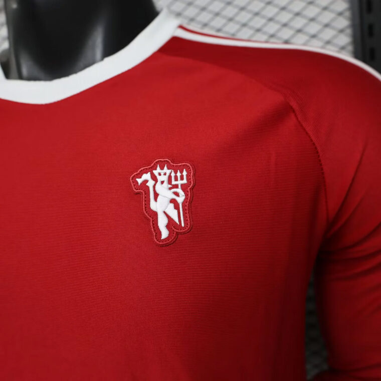 26_27 Manchester United x Adidas Originals Red Long Sleeve Soccer Jersey 5