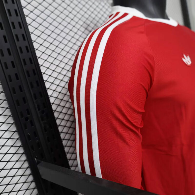 26_27 Manchester United x Adidas Originals Red Long Sleeve Soccer Jersey 6