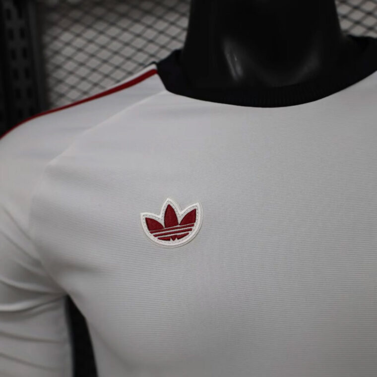 26_27 Manchester United x Adidas Originals White Long Sleeve Soccer Jersey 4