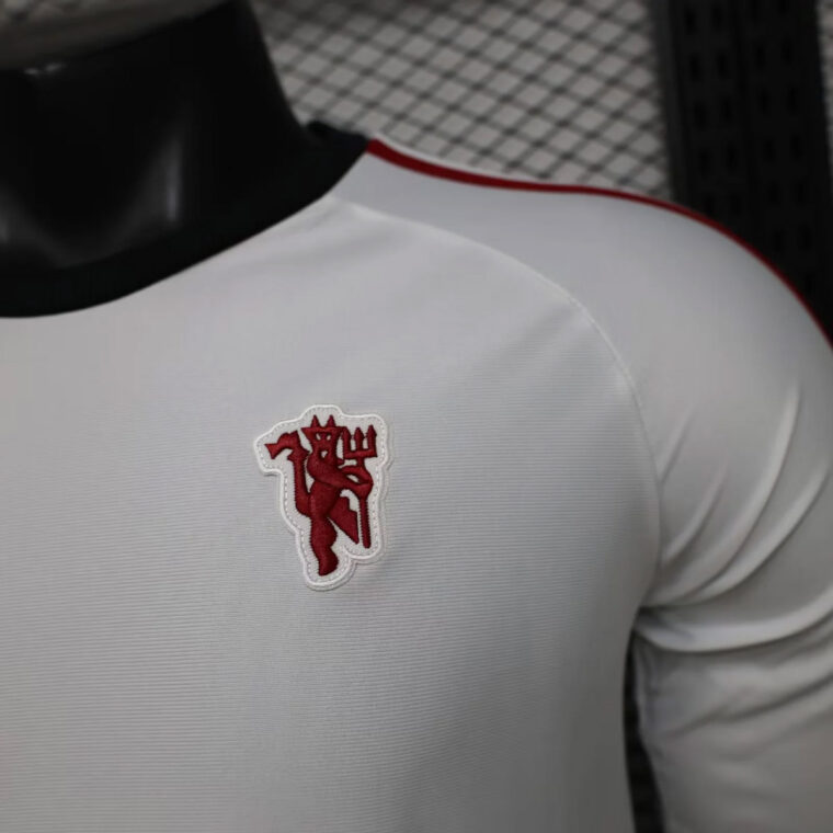 26_27 Manchester United x Adidas Originals White Long Sleeve Soccer Jersey 5