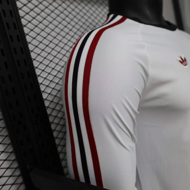 26_27 Manchester United x Adidas Originals White Long Sleeve Soccer Jersey 6