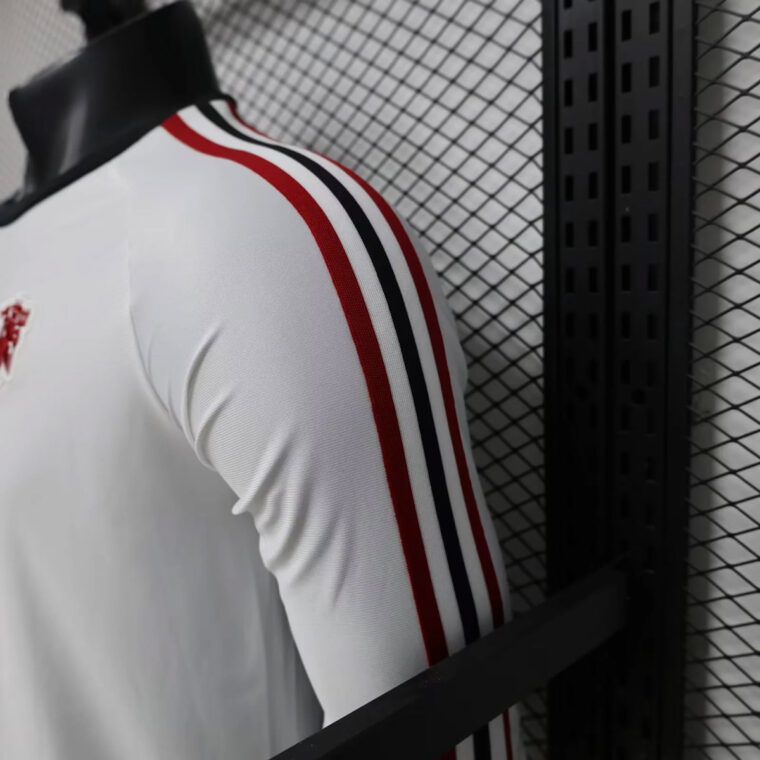 26_27 Manchester United x Adidas Originals White Long Sleeve Soccer Jersey26_27 Manchester United x Adidas Originals White Long Sleeve Soccer Jersey 7
