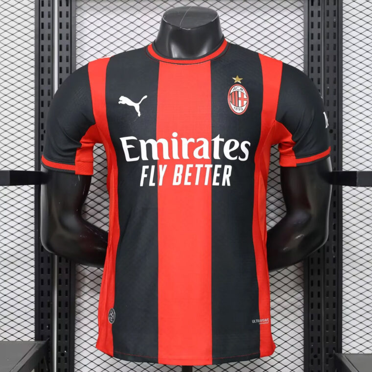 26 27 AC Milan Home Player Version Soccer Jersey